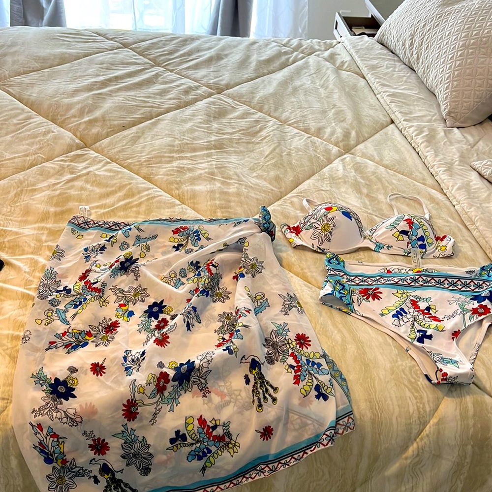 3 pieces swim bikini size large